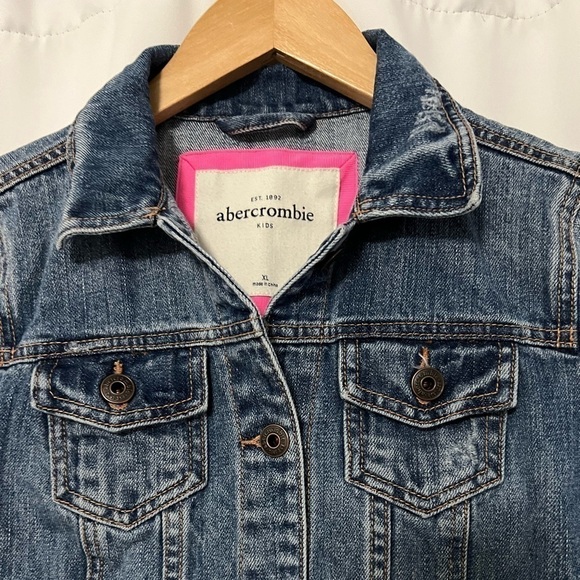 Abercrombie Kids Girls Jean Jacket Size XL - Picture 2 of 6